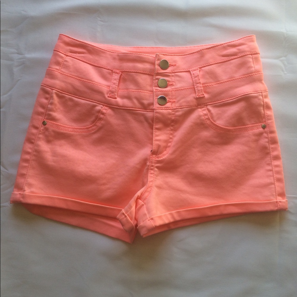 REFUGE High Waisted Pink Shorts